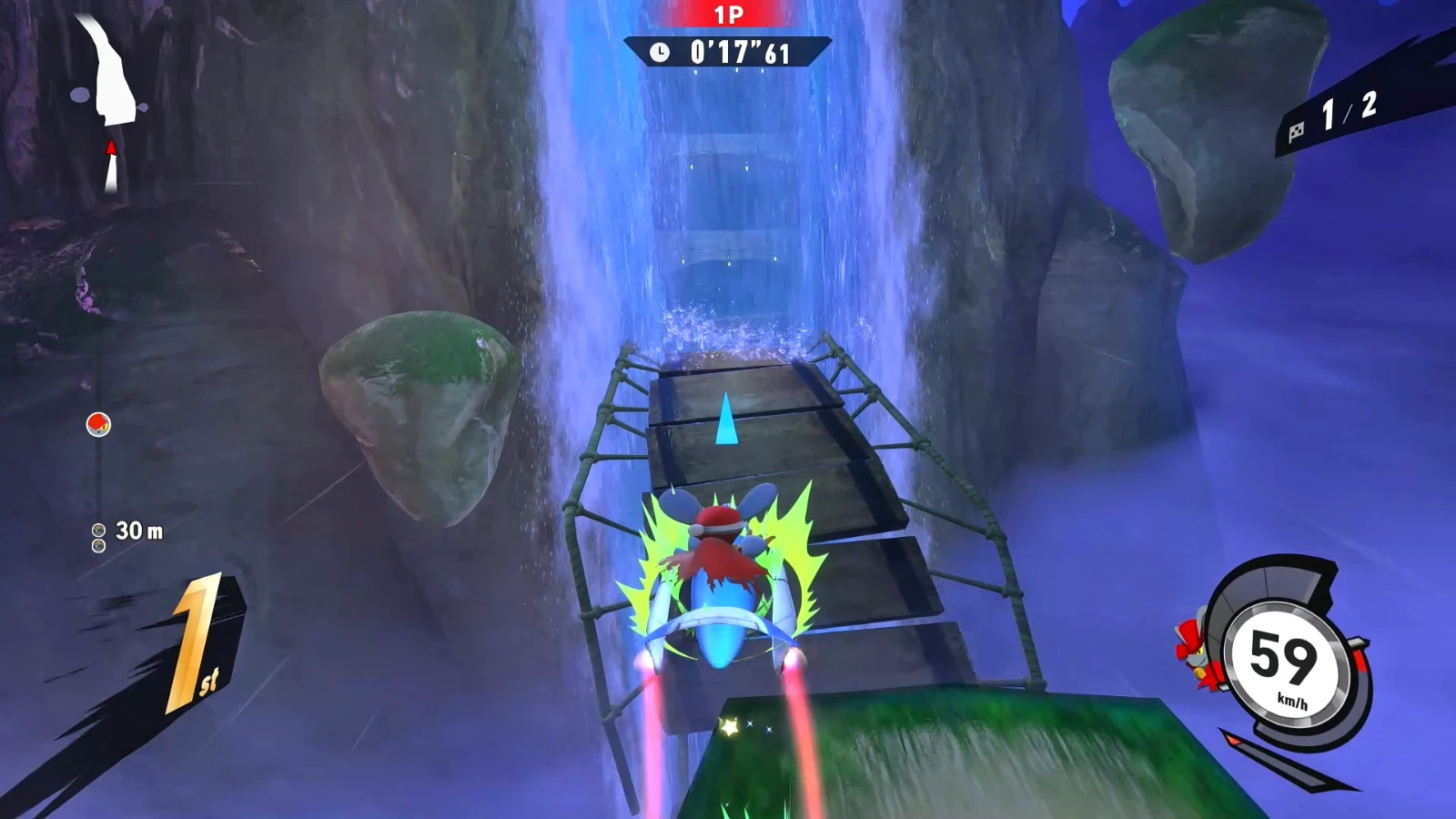 先端ギリギリでプッシュすると…